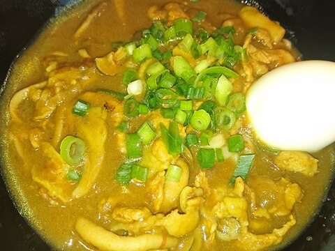 簡単！カレーの残りで和風カレーうどん